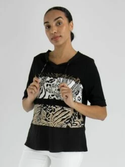 Marc Cain WS 55.05 J88 T Shirts 900 -Vêtements Soldes marc cain sports t shirt ws 55 05 j88 10