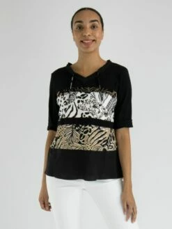 Marc Cain WS 55.05 J88 T Shirts 900 -Vêtements Soldes marc cain sports t shirt ws 55 05 j88 13