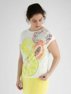 Marc Cain WC 41.19 M14 T Shirts 420 -Vêtements Soldes marc cain t shirt wc 41 19 m14 4