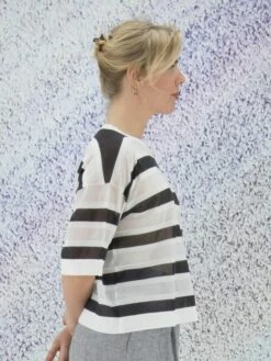 Peserico S99355-F18 B9157 T Shirts B47 -Vêtements Soldes peserico t shirt s99355 f18 b9157 13