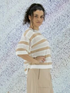 Peserico S99355-F18 B9157 T Shirts B46 -Vêtements Soldes peserico t shirt s99355 f18 b9157 4